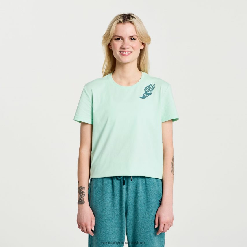 Saucony camiseta descansada mujer gráfico de la atmósfera P4B2Z0784