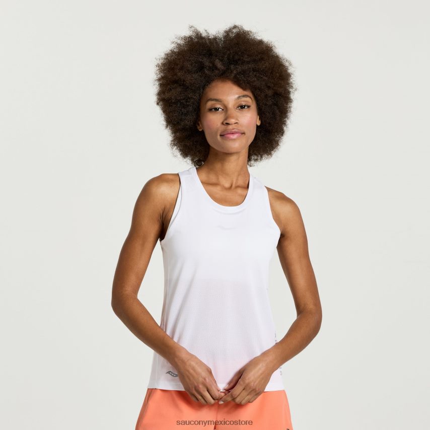 Saucony camiseta gráfica de cronómetro mujer gráfico blanco P4B2Z0758
