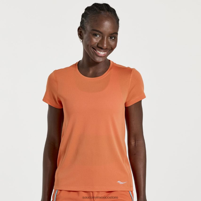 Saucony cronómetro de manga corta mujer ascua P4B2Z0731