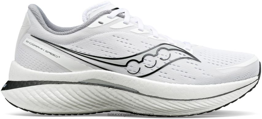 Saucony velocidad de endorfinas 3 mujer blanco negro P4B2Z0519