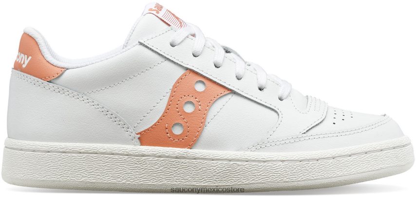 Saucony cancha de jazz pu mujer blanco/rubor P4B2Z0687