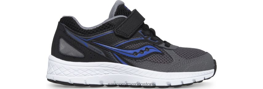 Saucony tenis cohesion 14 a/c niños negro/gris/azul P4B2Z0913