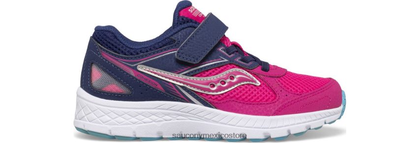Saucony tenis cohesion 14 a/c niños rosa/azul marino P4B2Z0918