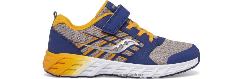 Saucony zapatillas wind 2.0 a/c niños azul marino/oro P4B2Z0874