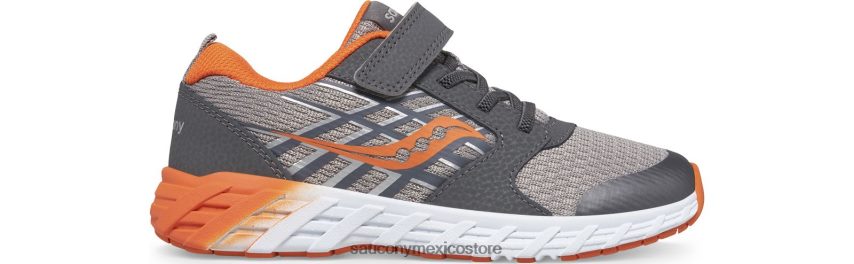 Saucony zapatillas wind 2.0 a/c niños gris/naranja P4B2Z0872
