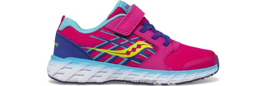Saucony zapatillas wind 2.0 a/c niños rosa/azul/verde P4B2Z0876